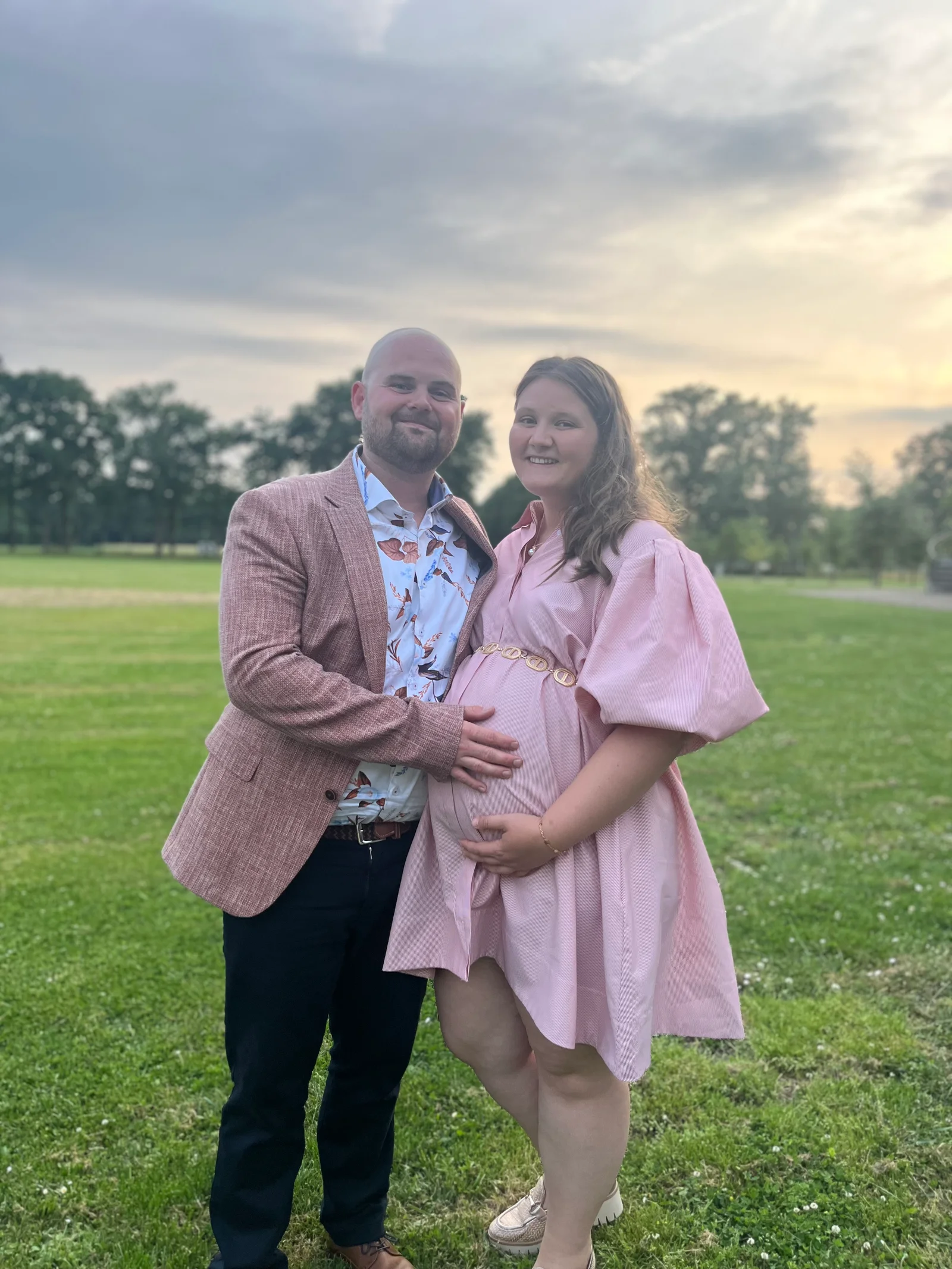 Julie en Kenny buiten